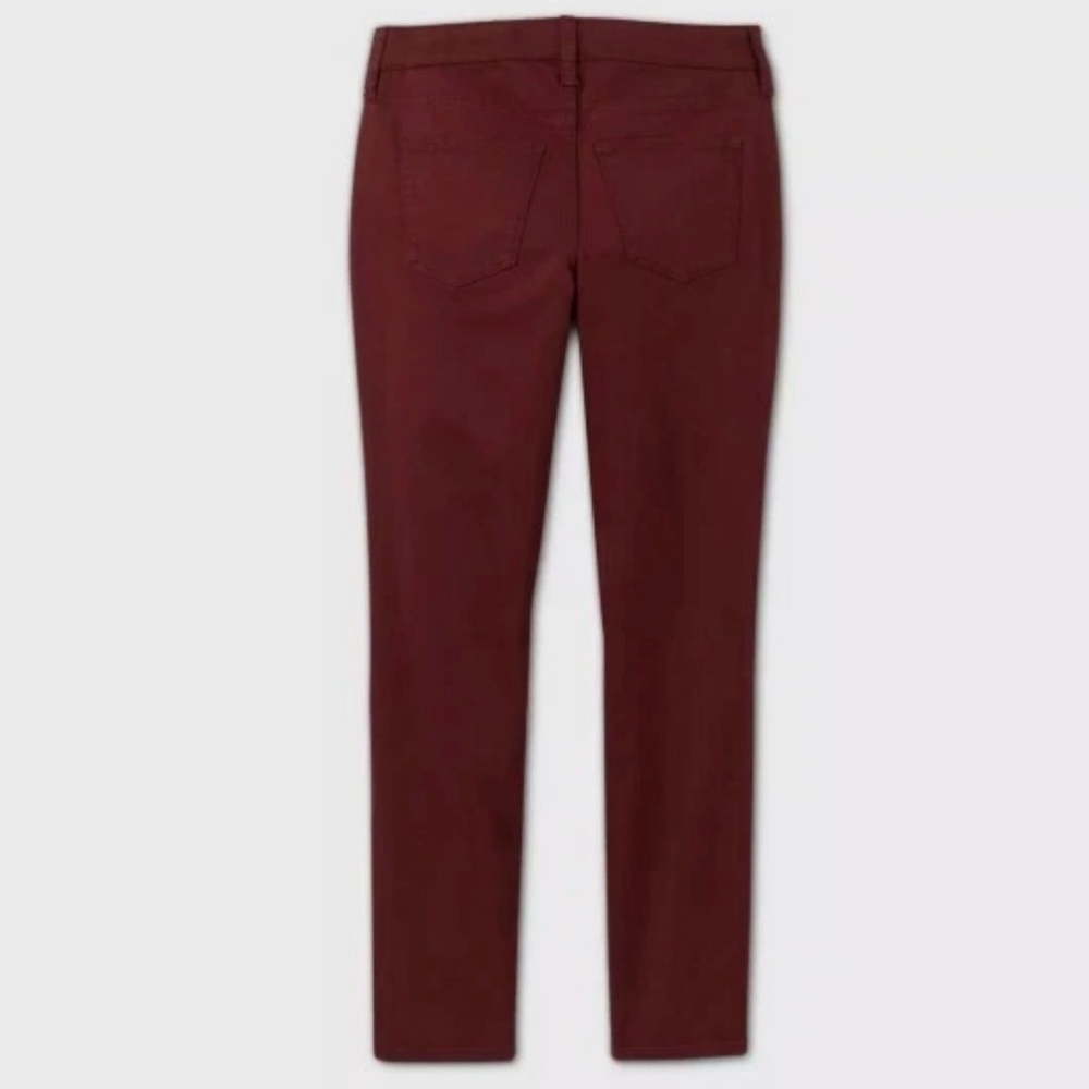 Universal Thread Mid-Rise Skinny Pants - Burgundy